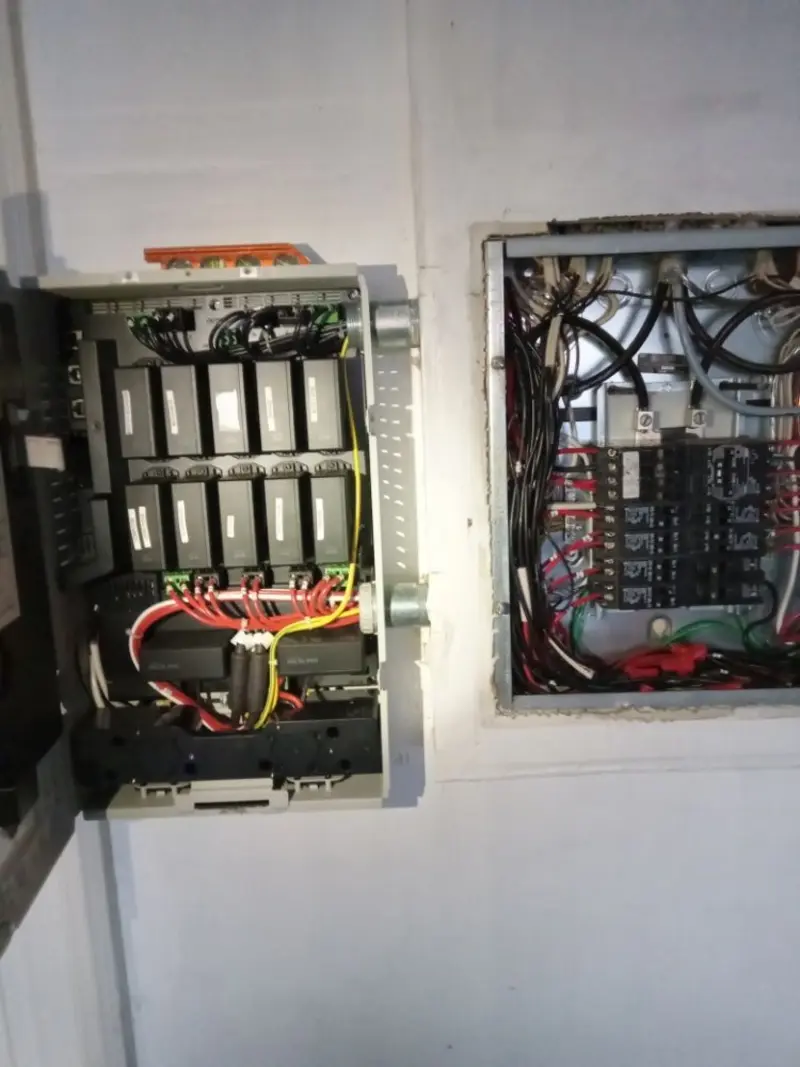 Electrical panel upgrade completed for Security Camera Wiring in Cross Mountain